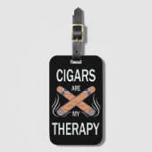 Cigars zijn mijn offerte voor therapie bagagelabel (Voorkant (verticaal))