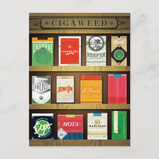 Cigaweed Briefkaart (Voorkant)