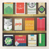 Cigaweed Glazen Onderzetter (Voorkant)