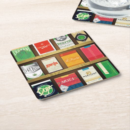 Cigaweed Kartonnen Onderzetters (Schuin)