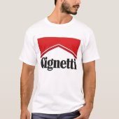 Cignetti Vintage Stijl T-Shirt | Klassiek Rood Log (Voorkant)