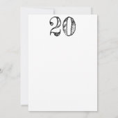 cijfer 20 20 gigantisch manuscript kaart (Achterkant)