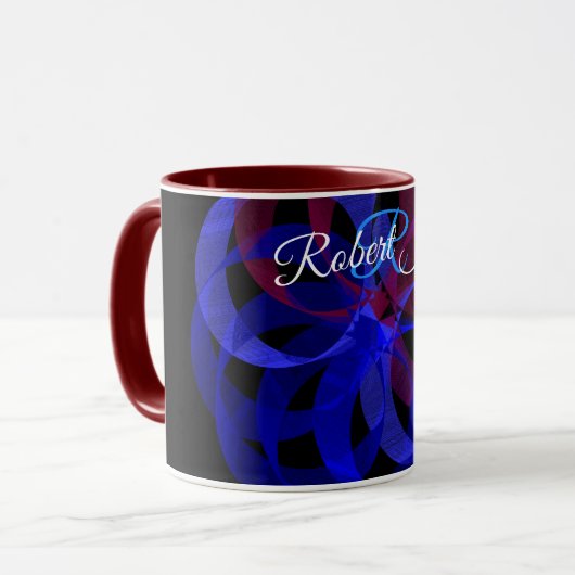 Cijfer 8 Geometrische koffiemok Mok (Voorkant links)