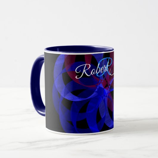Cijfer 8 Geometrische koffiemok Mok (Voorkant links)