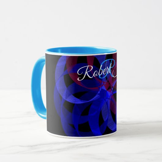 Cijfer 8 Geometrische koffiemok Mok (Voorkant links)