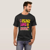 Cijfer Leraar Vrede Liefde Kindergarten Team Kinde T-shirt (Voorkant volledig)