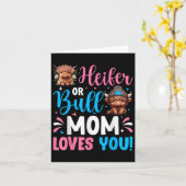 Cijfer Of Vaars Geslacht Reveal Highland Koe Moede Kaart (Gele Bloem)