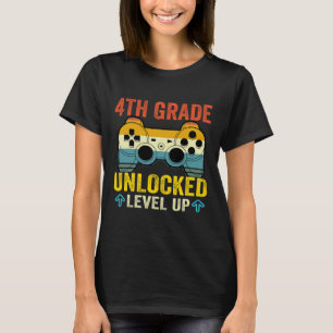 Cijfer Ontgrendeld Niveau Omhoog Videospel Terug n T-shirt