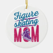 Cijfer Skating Mama Ice Skating Mama Keramisch Ornament (Voorkant)