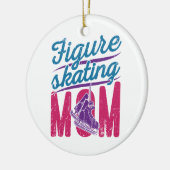 Cijfer Skating Mama Ice Skating Mama Keramisch Ornament (Links)