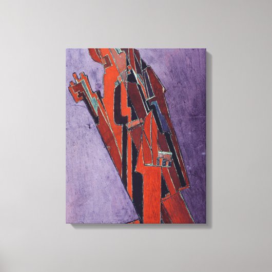 Cijfer-studie - Ontwerp voor beeldhouwkunst Canvas Afdruk (Voorkant)