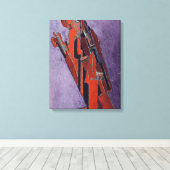 Cijfer-studie - Ontwerp voor beeldhouwkunst Canvas Afdruk (Insitu (Houten vloer))
