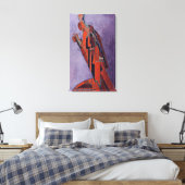 Cijfer-studie - Ontwerp voor beeldhouwkunst Canvas Afdruk (Insitu (Slaapkamer))