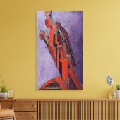 Cijfer-studie - Ontwerp voor beeldhouwkunst Canvas Afdruk (Insitu (Woonkamer))