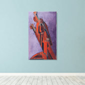 Cijfer-studie - Ontwerp voor beeldhouwkunst Canvas Afdruk (Insitu (Houten vloer))