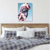 Cijfer van het onbekende zeilschip canvas afdruk (Insitu (Slaapkamer))