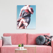 Cijfer van het onbekende zeilschip canvas afdruk (Insitu (Woonkamer))