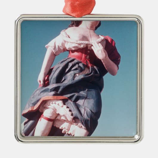 Cijfer van het onbekende zeilschip metalen ornament (Voorkant)