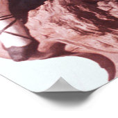 Cijfer van het onbekende zeilschip poster (Hoek)