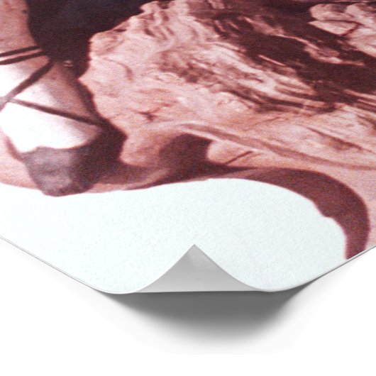 Cijfer van het onbekende zeilschip poster (Hoek)