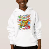 Cijferdag Kinderen Hoodie | Leuke Kleurrijke Cijfe (Voorkant)