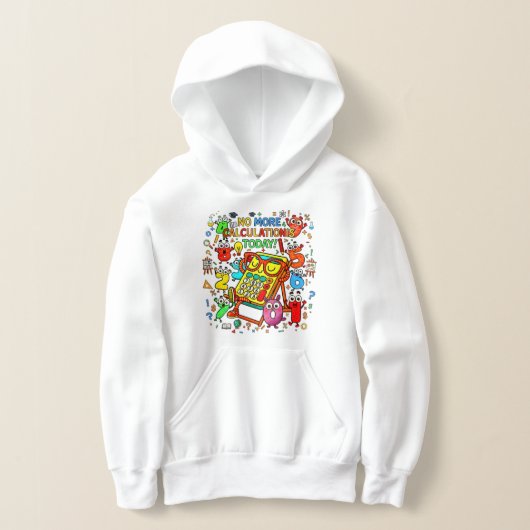 Cijferdag Kinderen Hoodie | Leuke Kleurrijke Cijfe (Laagn)