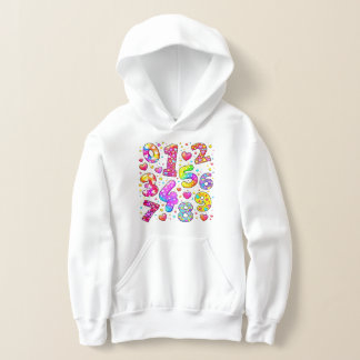 Cijferdag Mooie Kleurrijke Cijfers Hoodie