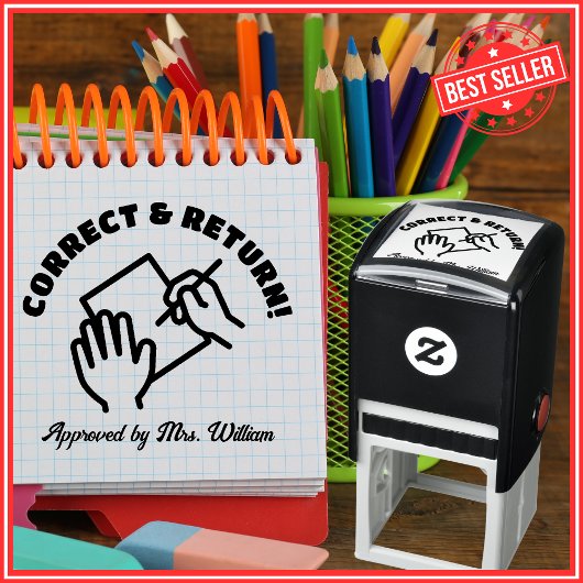Cijferen door Docenten Zelfinktende Stempel