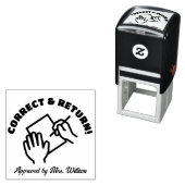 Cijferen door Docenten Zelfinktende Stempel (In situ)