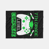Cijferniveau Compleet Gamer 7e klas afstudeergesch Fleece Deken (Voorkant (Horizontaal))