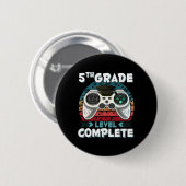 Cijferniveau Complete Gamer 5e klas afstudeergesch Ronde Button 5,7 Cm (Voorkant /achterkant)