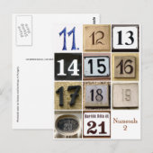 Cijfers 2 briefkaart (Voorkant / Achterkant)