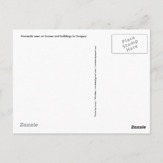 Cijfers 2 briefkaart (Achterkant)
