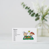 Cijfers aankruisen in Sandbox-Visitekaartjes Visitekaartje (Staand voorkant)