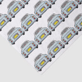 Cijfers Bleek Aqua Figaro Car Tissue Paper Tissuepapier (Detail)