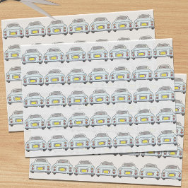 Cijfers Bleek Aqua Figaro Car Tissue Paper Tissuepapier