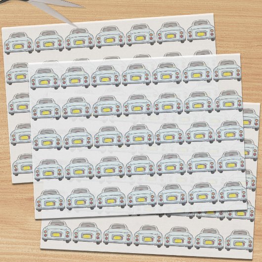 Cijfers Bleek Aqua Figaro Car Tissue Paper Tissuepapier