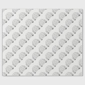 Cijfers Car Car Traffic Grey Wrapping Paper Cadeaupapier (Vlak)