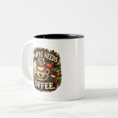 Cijfers Cijferen Koffie Docent Mok (Voorkant links)