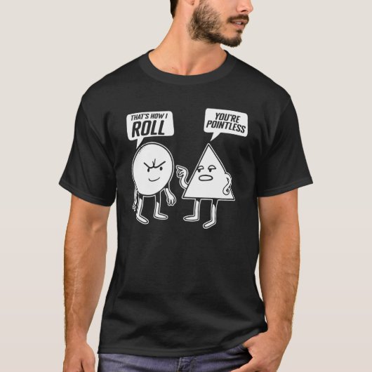 Cijfers en vormen Je bent zo puntige Wiskunde 1 T-shirt (Voorkant)