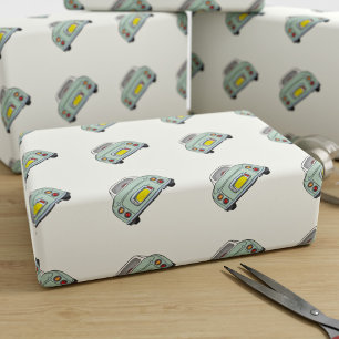 Cijfers Funny Emerald Green Figaro Cadeaupapier