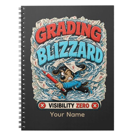 Cijfers geven Blizzard Gepersonaliseerd Grappig Do Notitieboek (Voorkant)