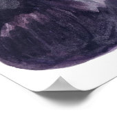 Cijfers Herfst Fruity Waterverf Art Poster (Hoek)