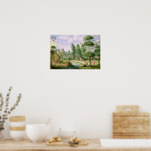 Cijfers in de ronden van een Huis van het land Poster (Keuken)