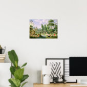 Cijfers in de ronden van een Huis van het land Poster (Thuiskantoor)