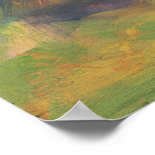 Cijfers in een landschap poster (Hoek)