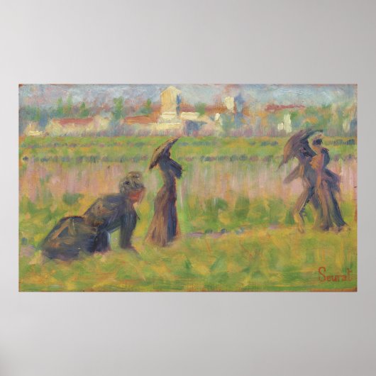 Cijfers in een landschap poster (Voorkant)