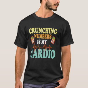Cijfers Kraken Is Mijn Cardio Retro Boekhouding Cp T-shirt