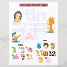 Cijfers Kruiswoordpuzzel voor Kinderen Leuk Leren
