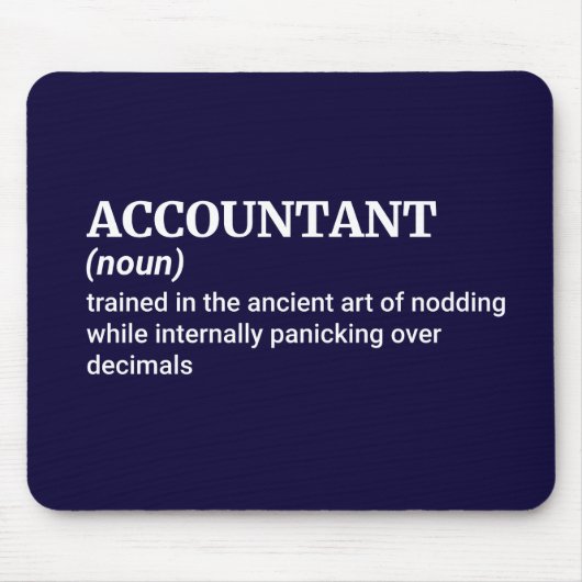 Cijfers liegen niet - Grappige accountant Muismat (Voorkant)